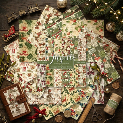 24PCS 6" Christmas Style Scrapbook Paper & Cardstock