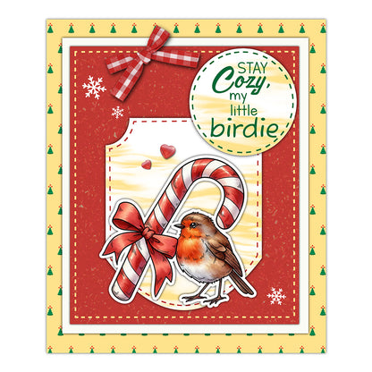 Christmas Birds Dies & Stamps Set
