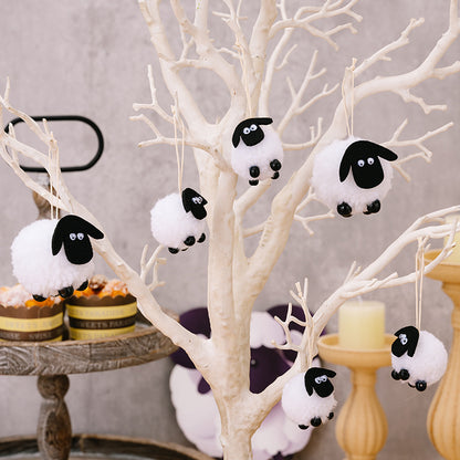 Black and White Lamb Pendant Decorations