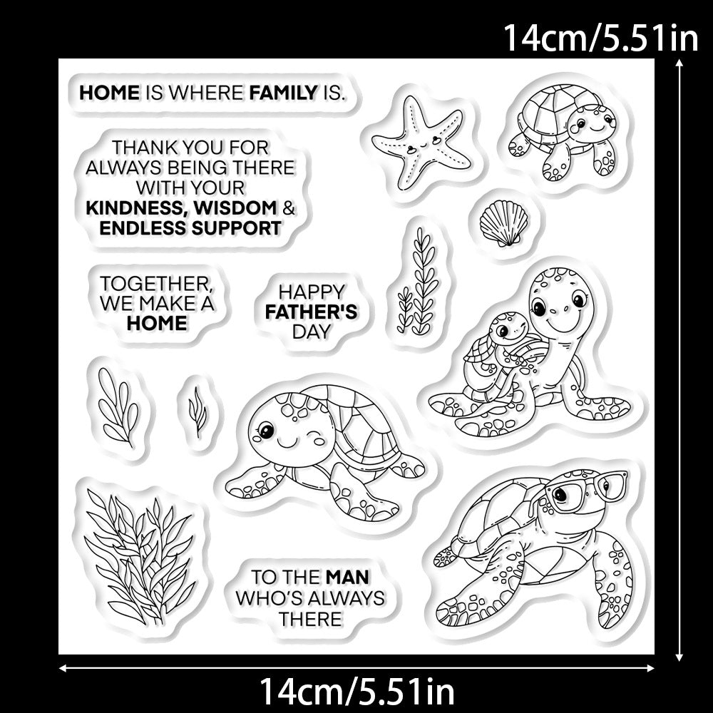 Cute Turtle Clear Stamps