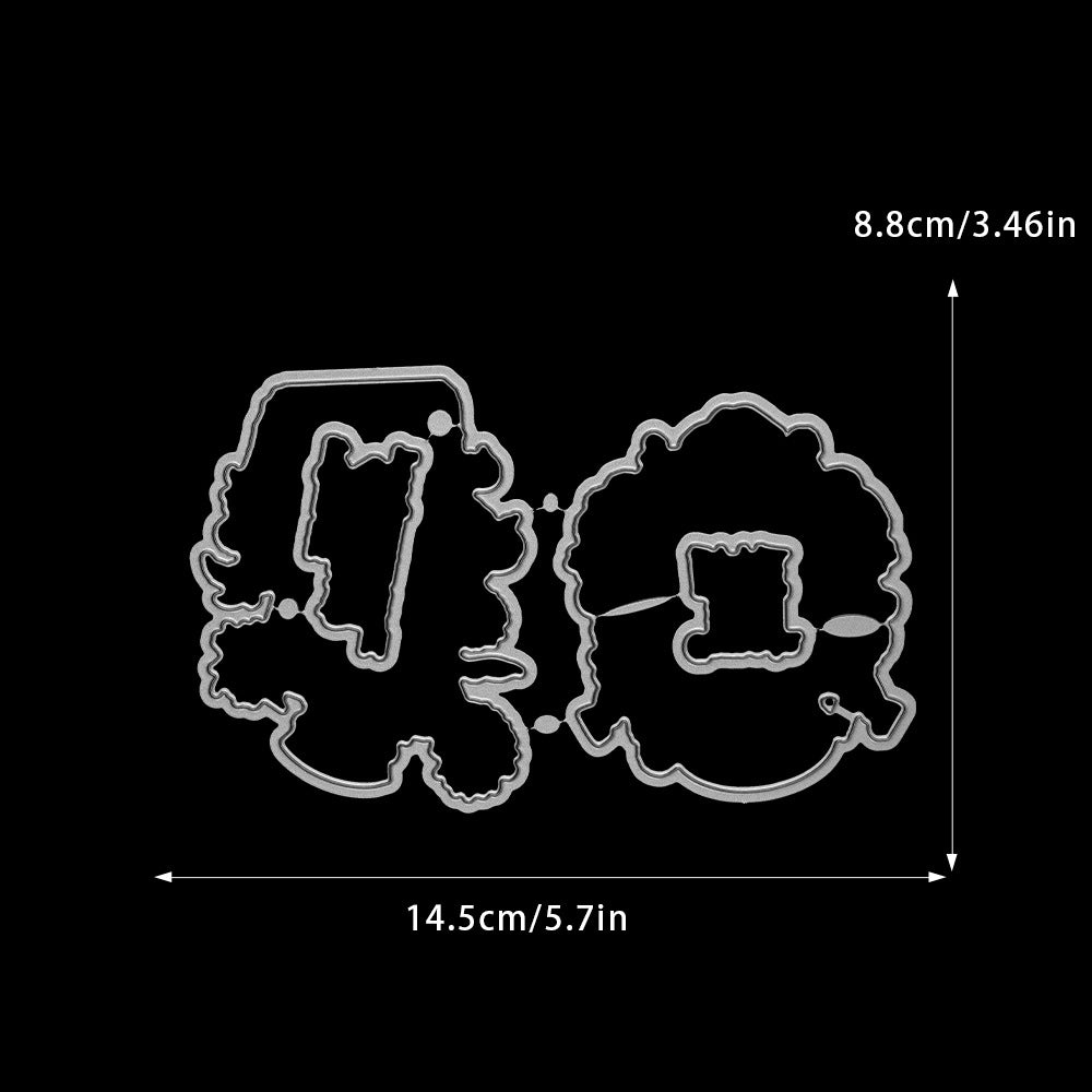 Halloween Mechanical Skull Dies & Stamps Set