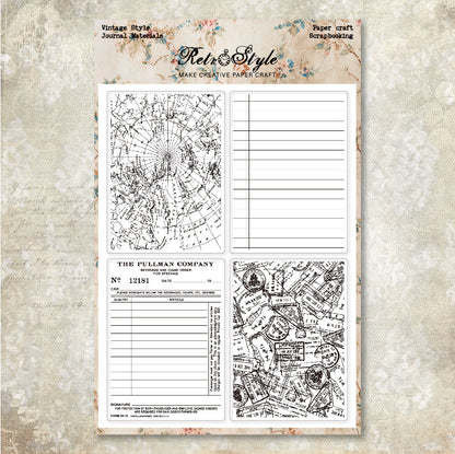 Retro DIY Decorative Journal Clear Stamps