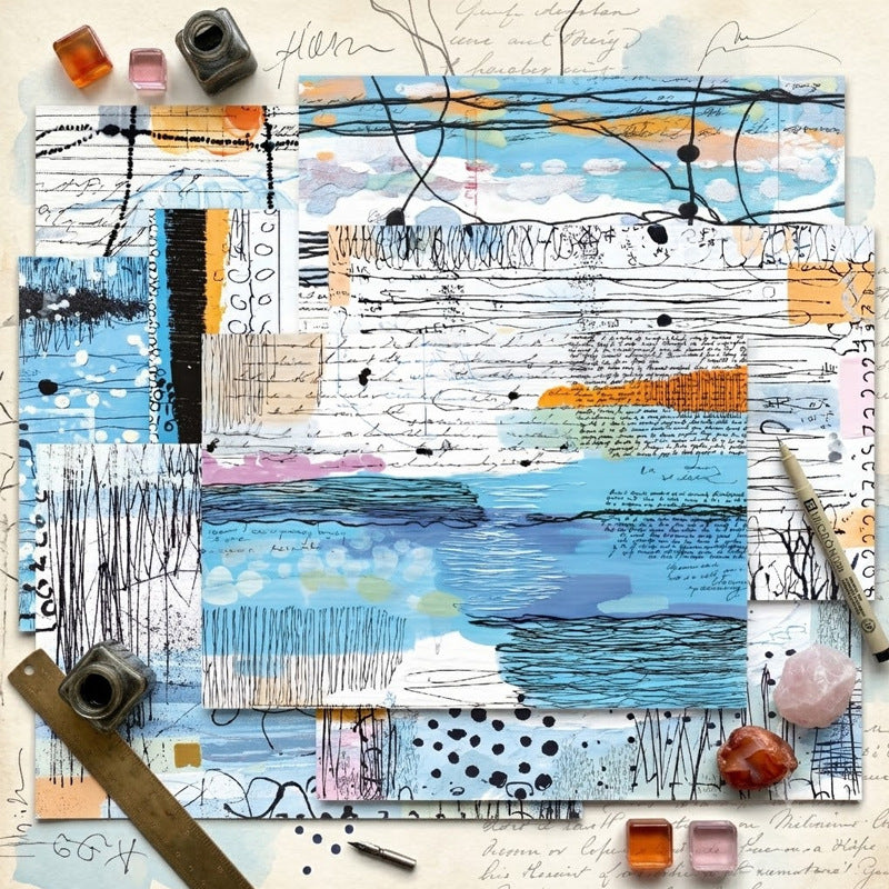 A5 Abstract Graffiti Journal Scrapbook Paper