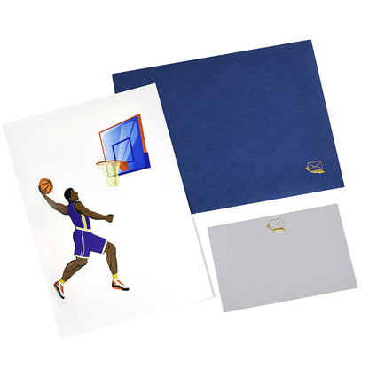 3D Creative Basketball Pop-Up Greeting Card