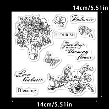 Spring Flowers Clear Stamps