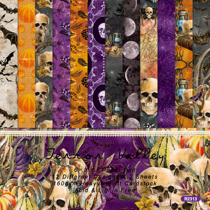 24PCS 6" Terror Valley Scrapbook Paper & Cardstock