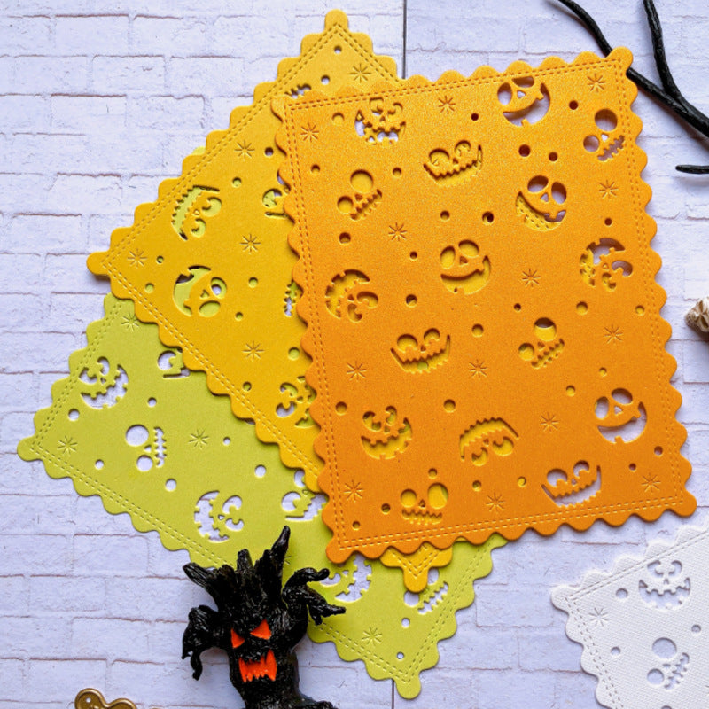 Pumpkin Face Background Board Cutting Dies
