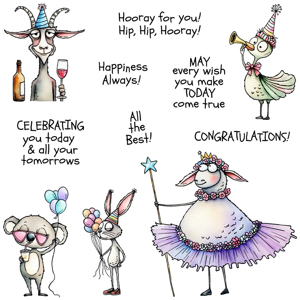Birthday Friendship Clear Stamps