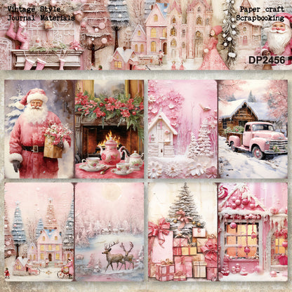 A5 Christmas Theme DIY Scrapbook Paper