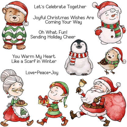 Santa Claus Snowman Dies & Stamps Set
