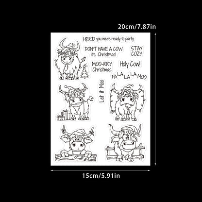 Christmas Cows Dies & Stamps Set