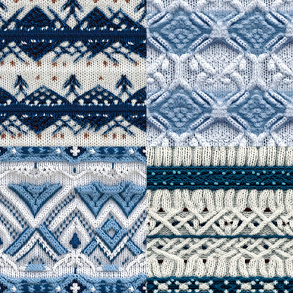 24PCS 6" Winter Sweater Scrapbook Paper & Cardstock