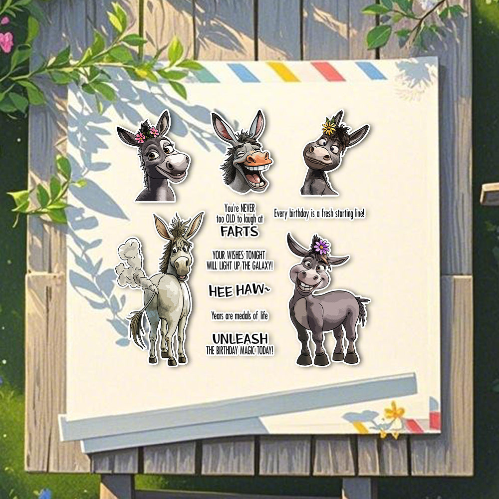 Happy Donkey Dies & Stamps Set