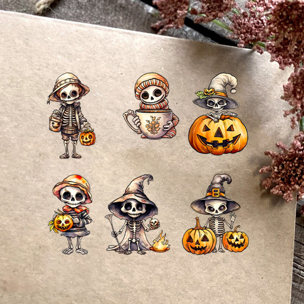 Halloween Skull Pumpkin Dies & Stamps Set
