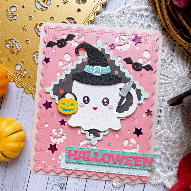Pumpkin Face Background Board Cutting Dies