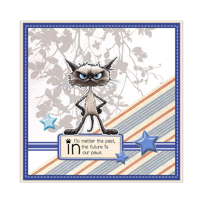 Naughty Personality Cats Dies & Stamps Set