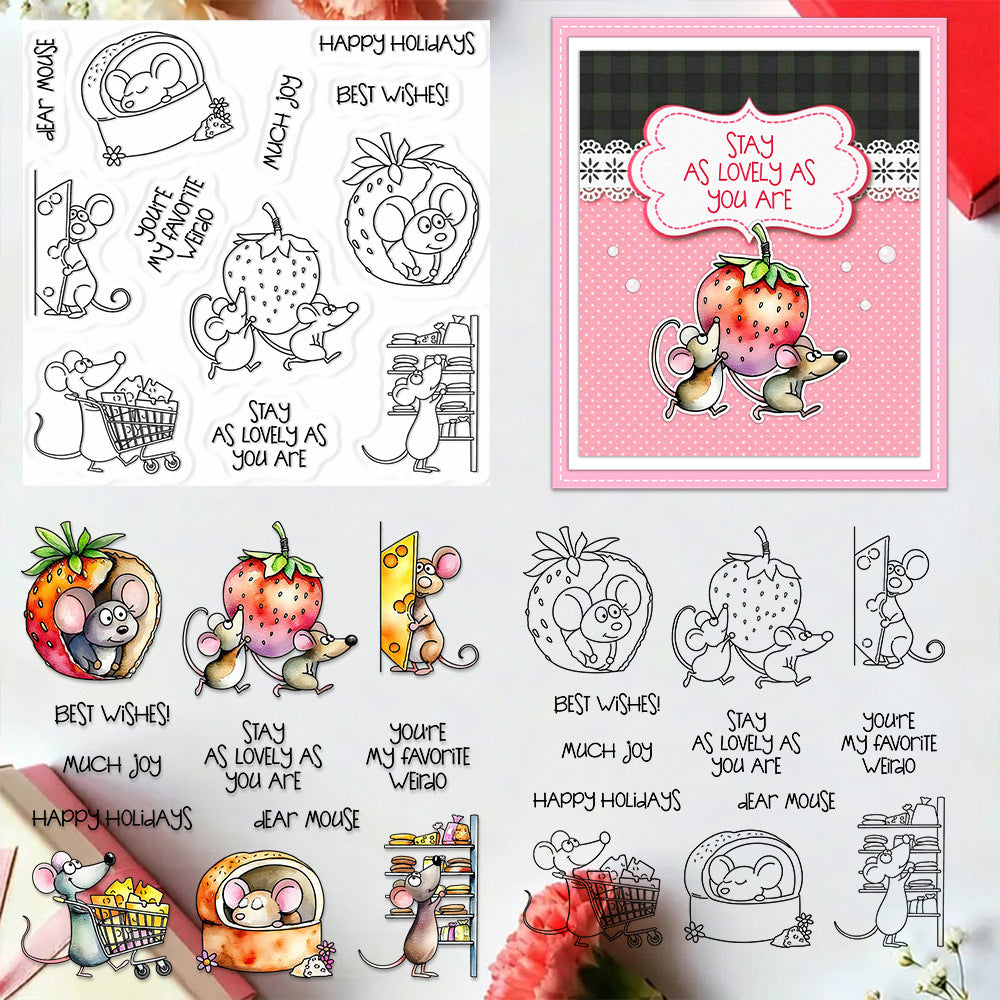 Greedy Mouse Clear Stamps