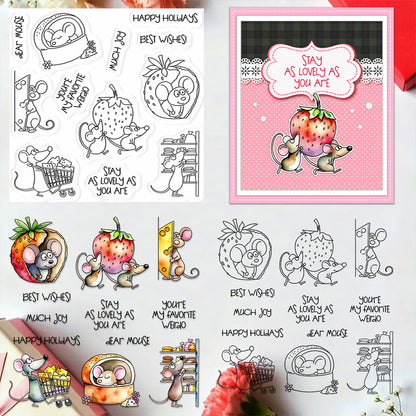 Greedy Mouse Clear Stamps
