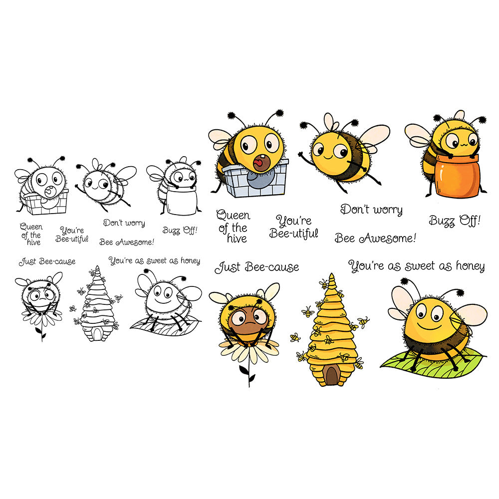 Happy Bees Dies & Stamps Set