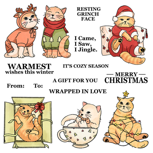 Sweater Kitten Dies & Stamps Set