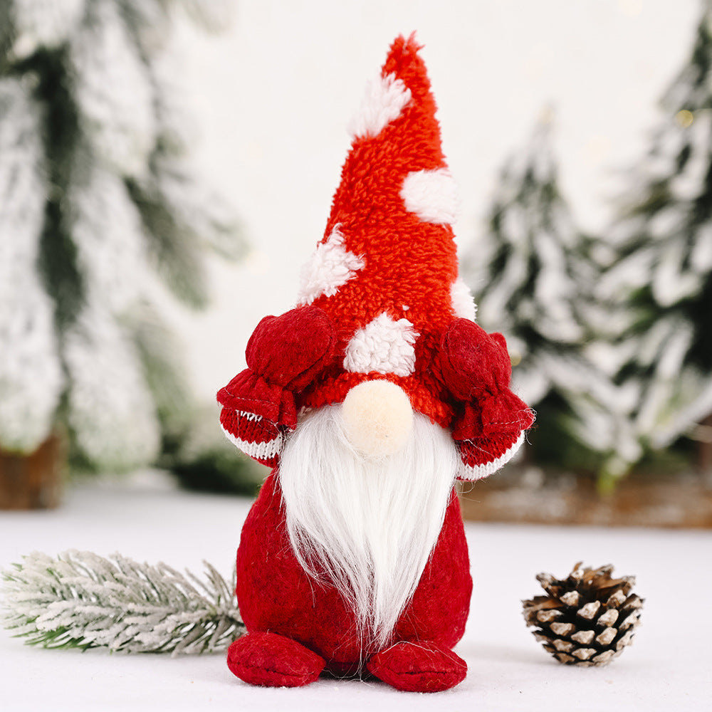 Miniature Christmas Gnome Plush Doll Ornaments