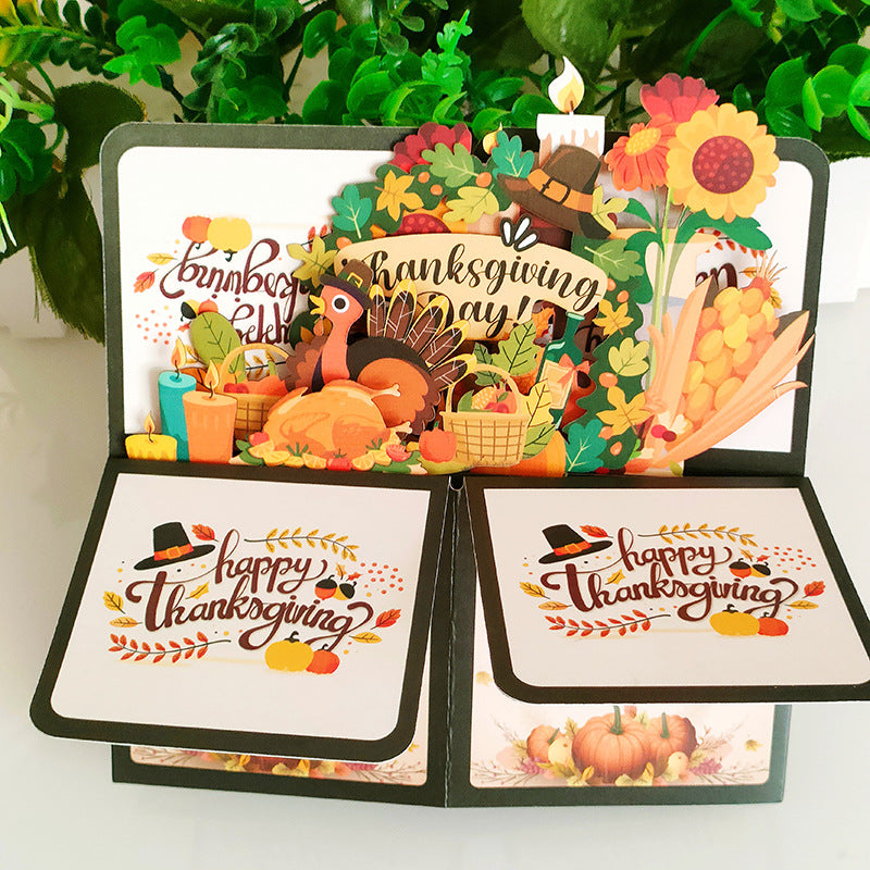 3D Creative Thanksgiving Pop-Up Box