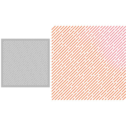 3D Vertical Stripes DIY Painting Hollow Stencil