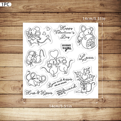 Valentine's Day Mouse Dies & Stamps Set