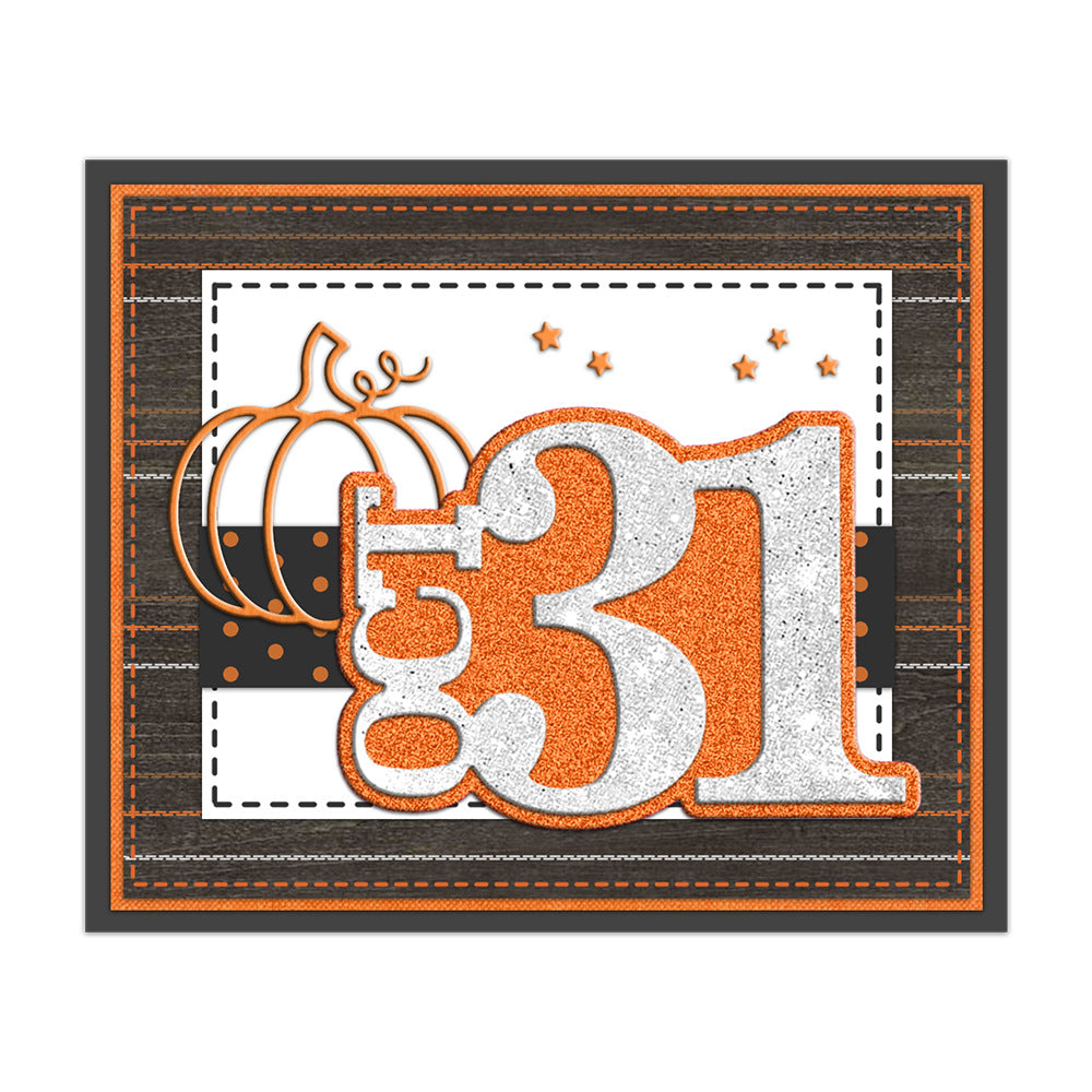 "OCT 31" Words Metal Cutting Dies