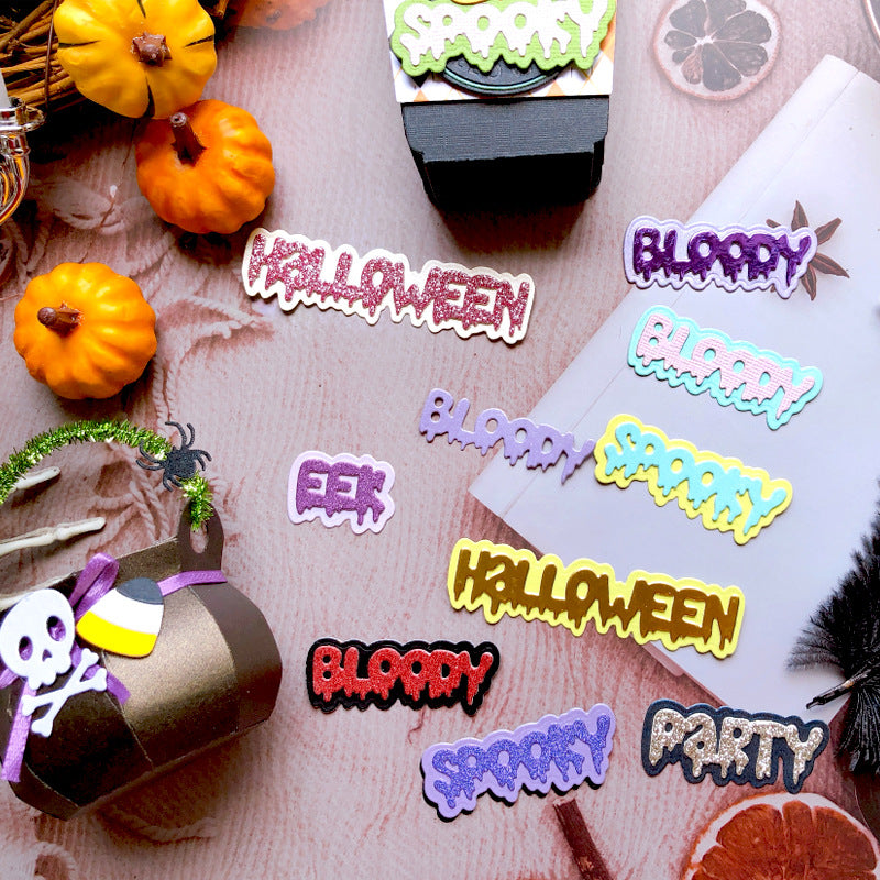 Halloween Related Words Metal Cutting Dies
