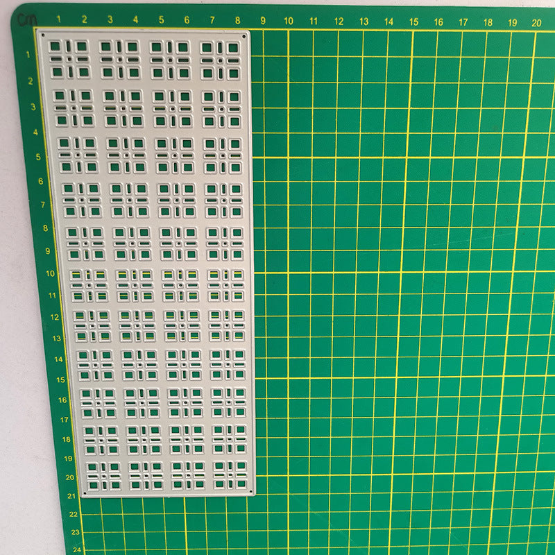 Grid Hollow Background Board Cutting Dies