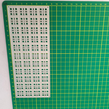 Grid Hollow Background Board Cutting Dies