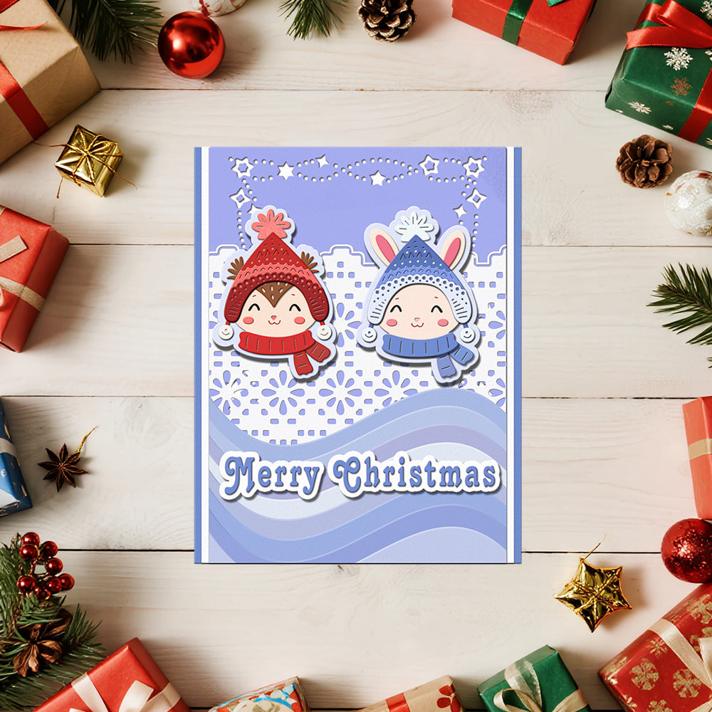 Christmas Penguins Metal Cutting Dies