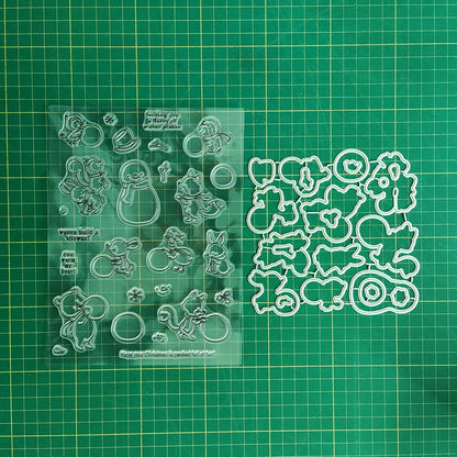 Winter Snowman Dies & Stamps Set