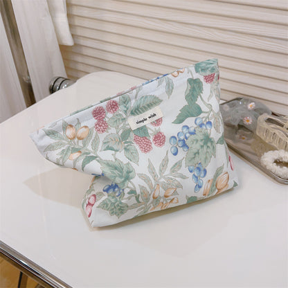 Fresh and Simple Floral Cosmetic Bag