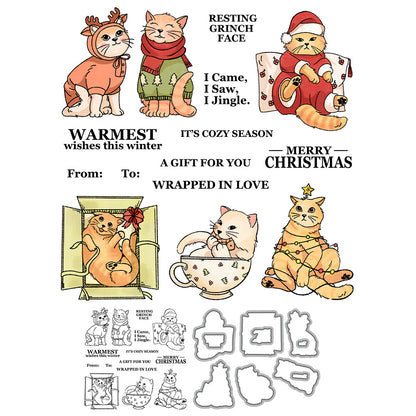 Sweater Kitten Dies & Stamps Set