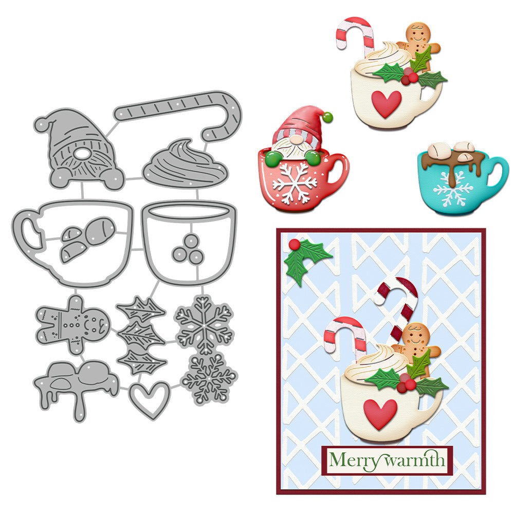 Christmas Mug Metal Cutting Dies
