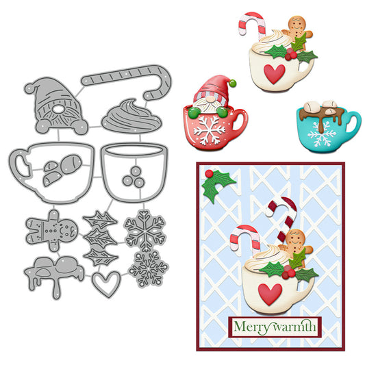 Christmas Mug Metal Cutting Dies