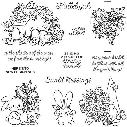 Easter Elements Clear Stamps