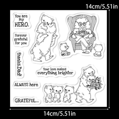Little Bear and Son Dies & Stamps Set