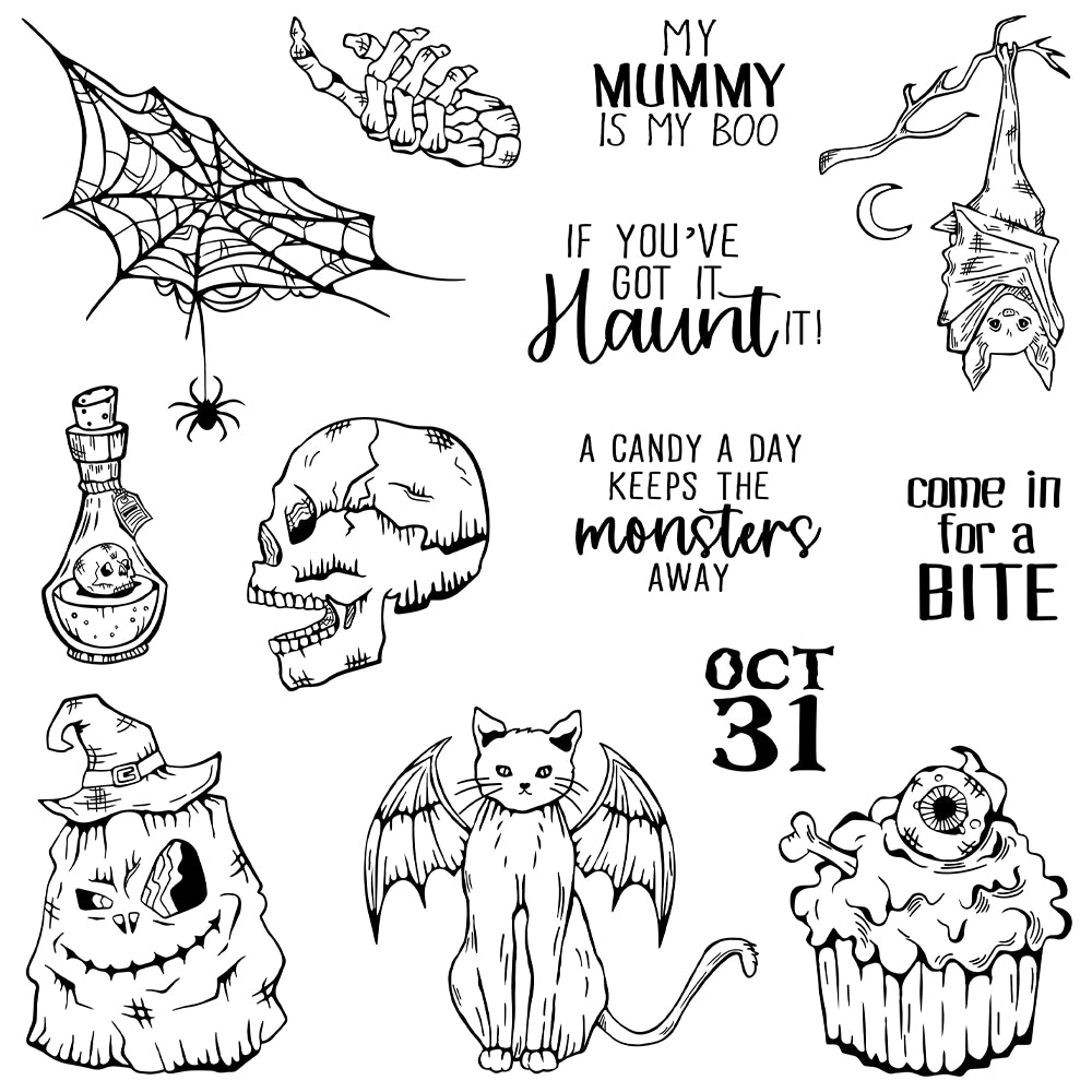 Halloween Series Dies & Stamps Set