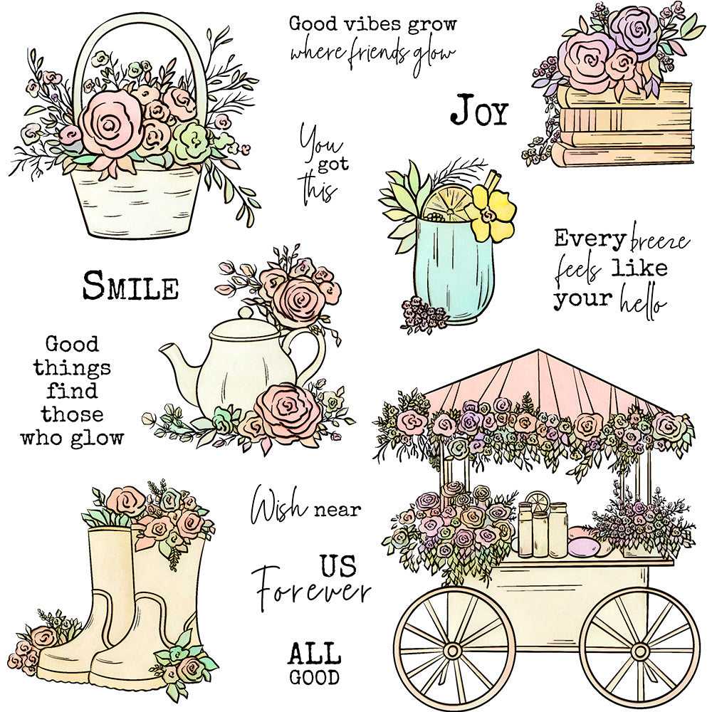 Beautiful Floats Clear Stamps