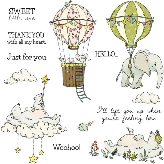 Polar Bear Elephant Clear Stamps