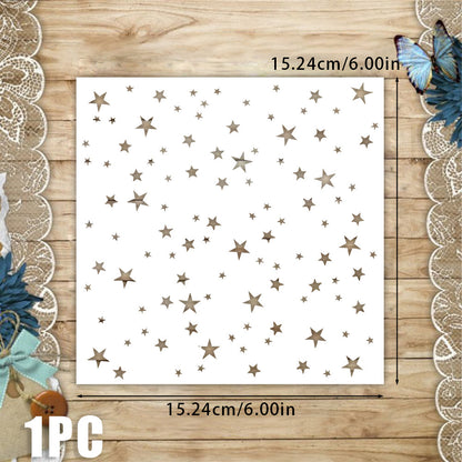Star Pattern DIY Painting Hollow Stencil