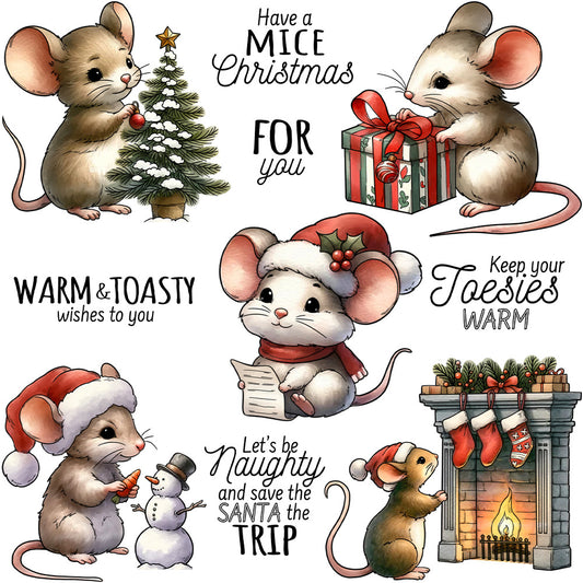 Christmas Mouse Dies & Stamps Set