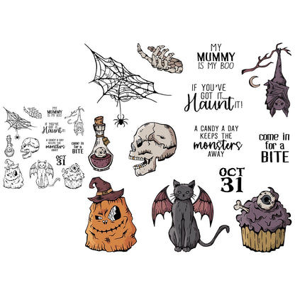 Halloween Series Dies & Stamps Set