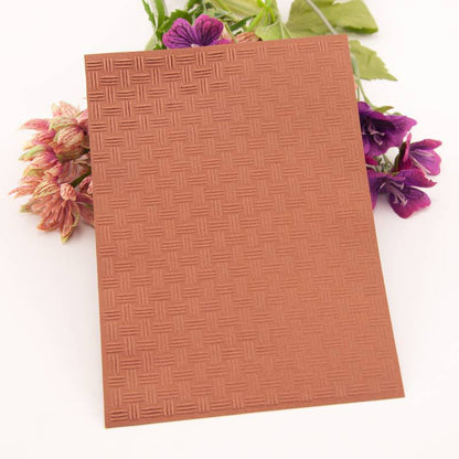 Weave Pattern Plastic Embossing Folder