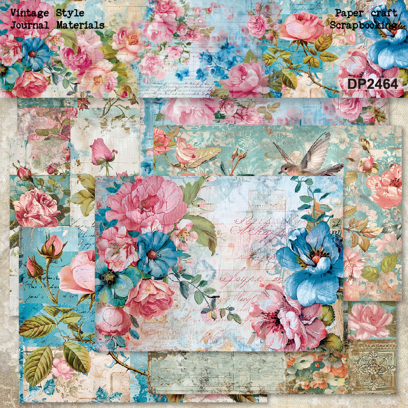 A5 Flowers Journal Scrapbook Paper