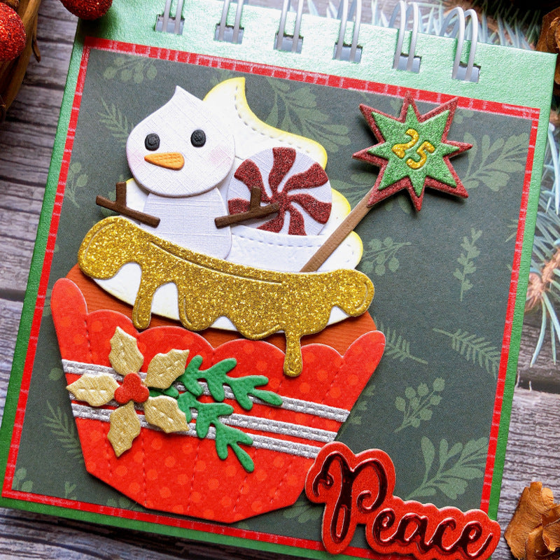 Christmas Cupcake Metal Cutting Dies