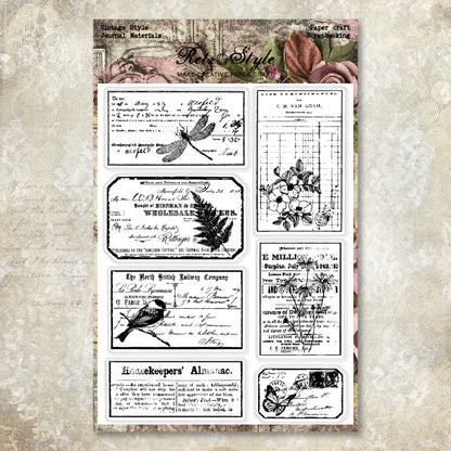 Retro Style DIY Scrapbook Clear Stamps